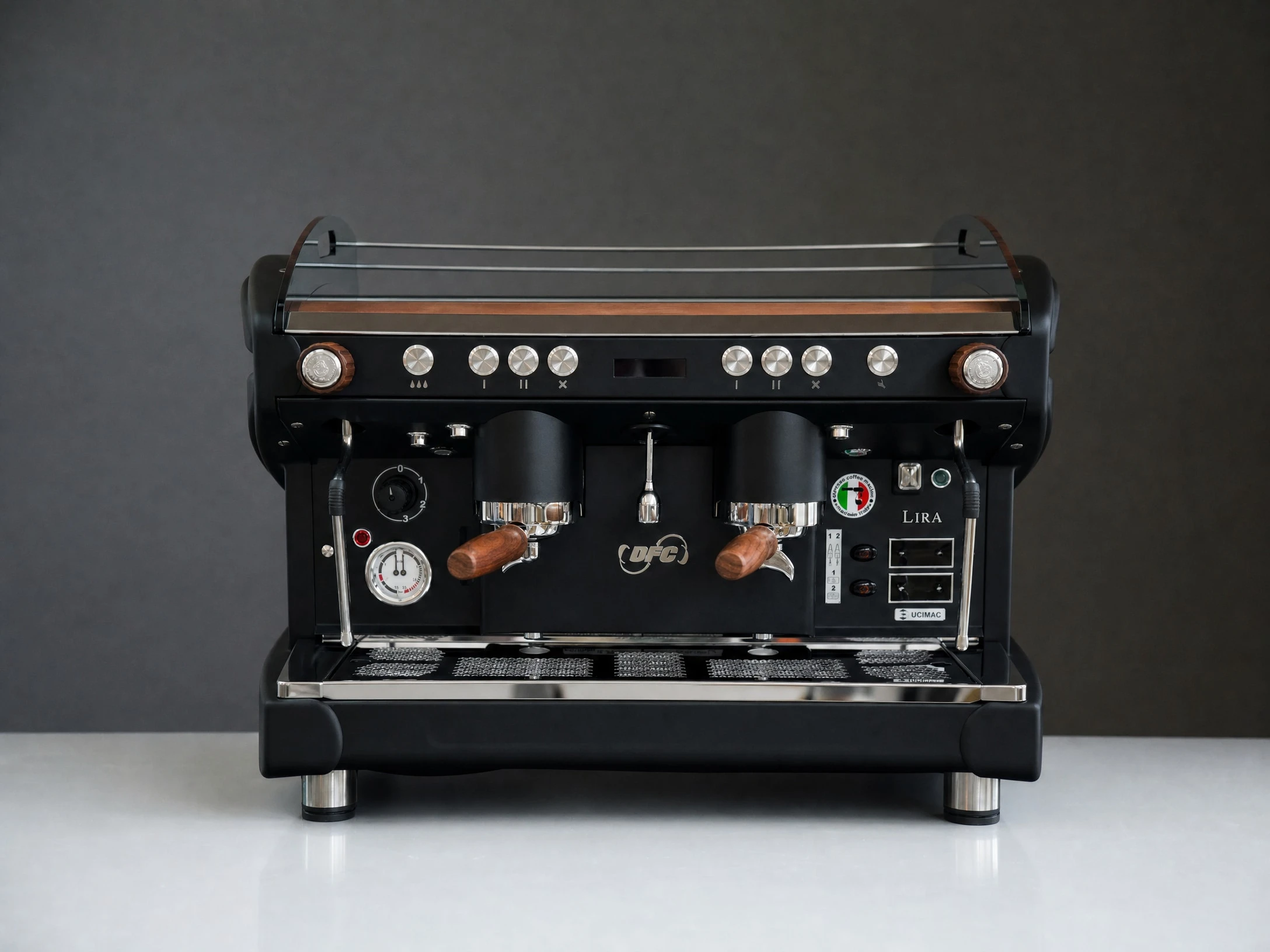 BFC Lira Deep Black RS profesionalni espresso aparat sa dve grupe